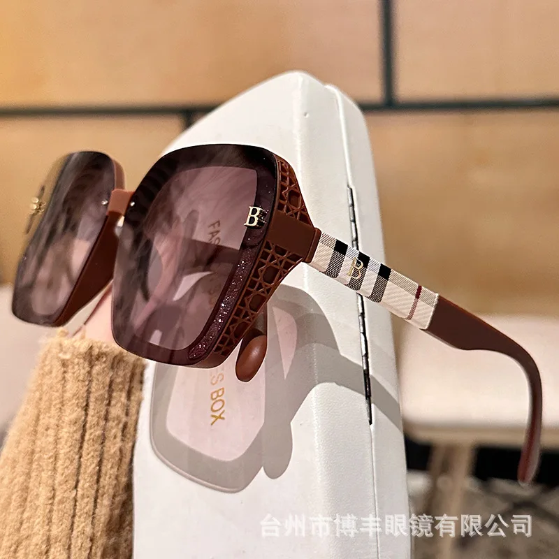 Women Luxury Bags Ysl - Letter Plaid Glasses Legs Polarized High