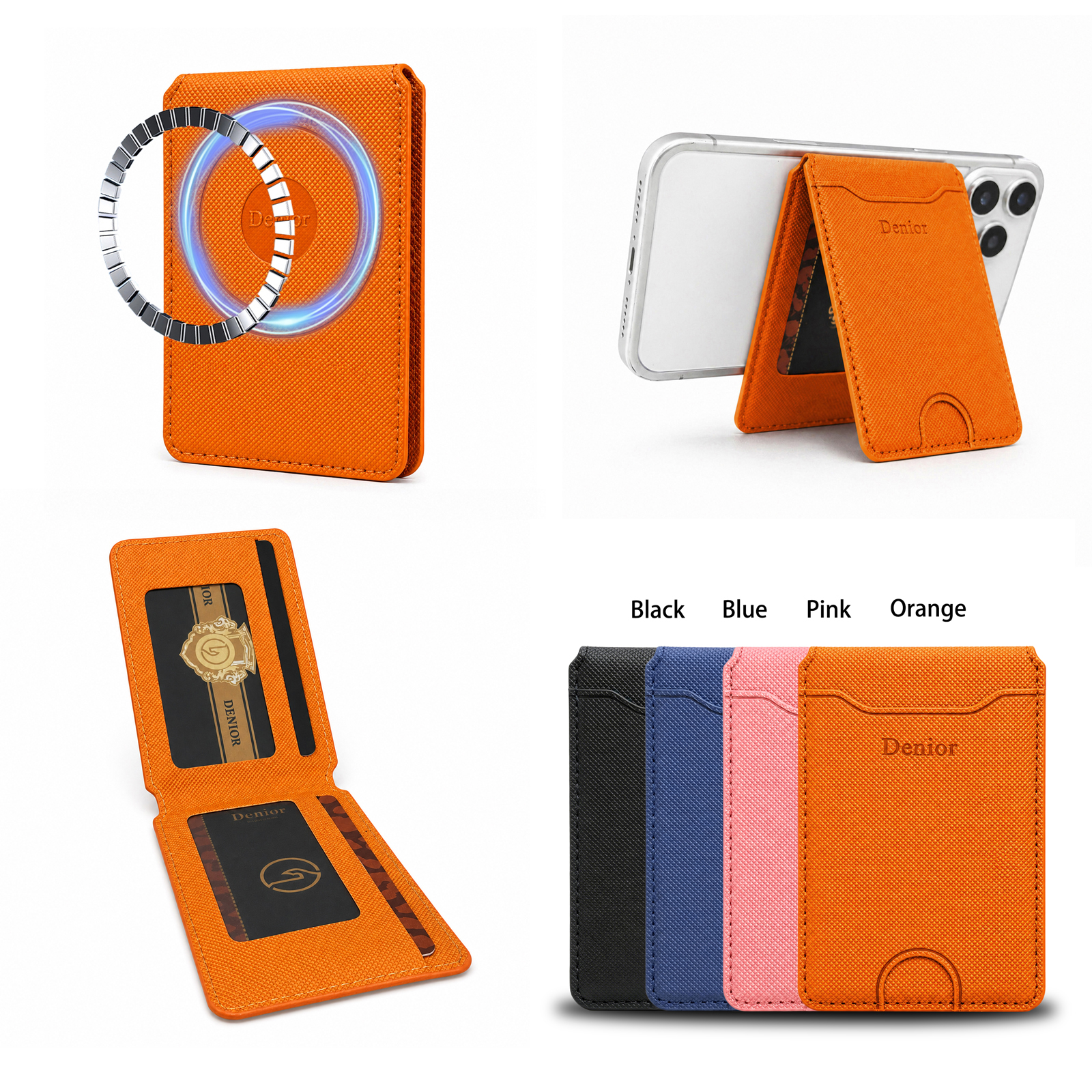 Luxury Bags Storage - Mobile Phone Wallet Stand Magnet Flip