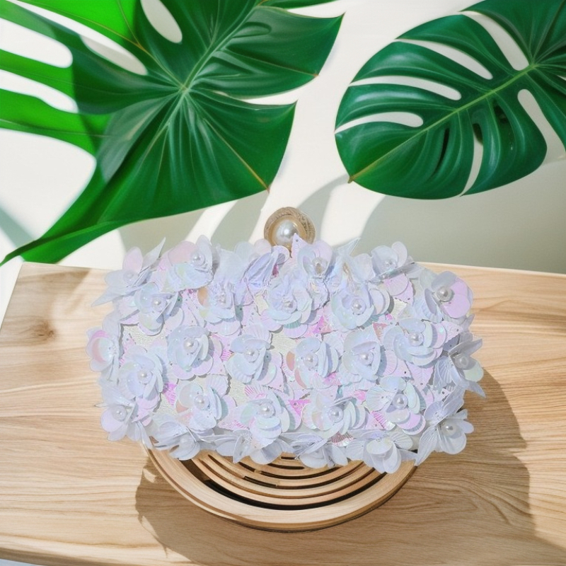 Luxury Bags Of 2026 - 2026 Fashion Handmade Beaded Gradient Flower