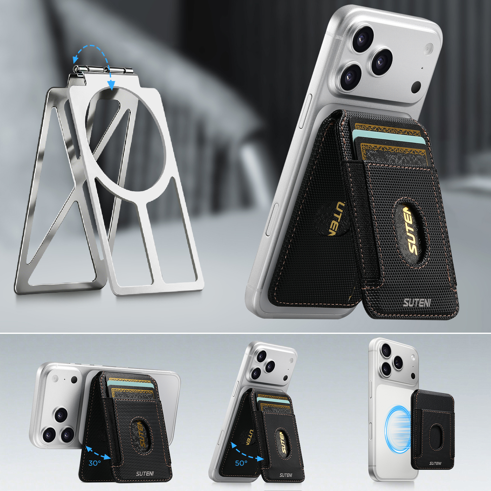Luxury Bags Storage - SUTENI Mobile Phone Stand Magnet RFID