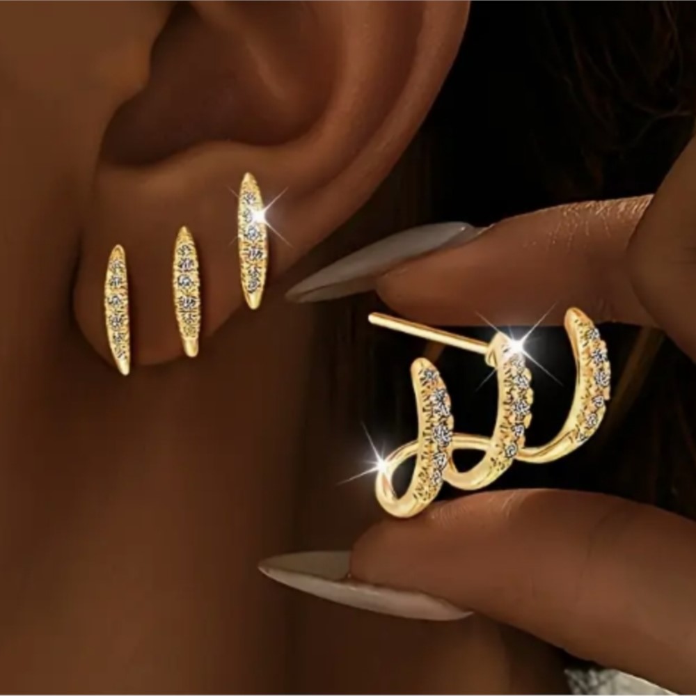 2pcs Elegant Rhinestone Three- - Luxury Bags Best review and price