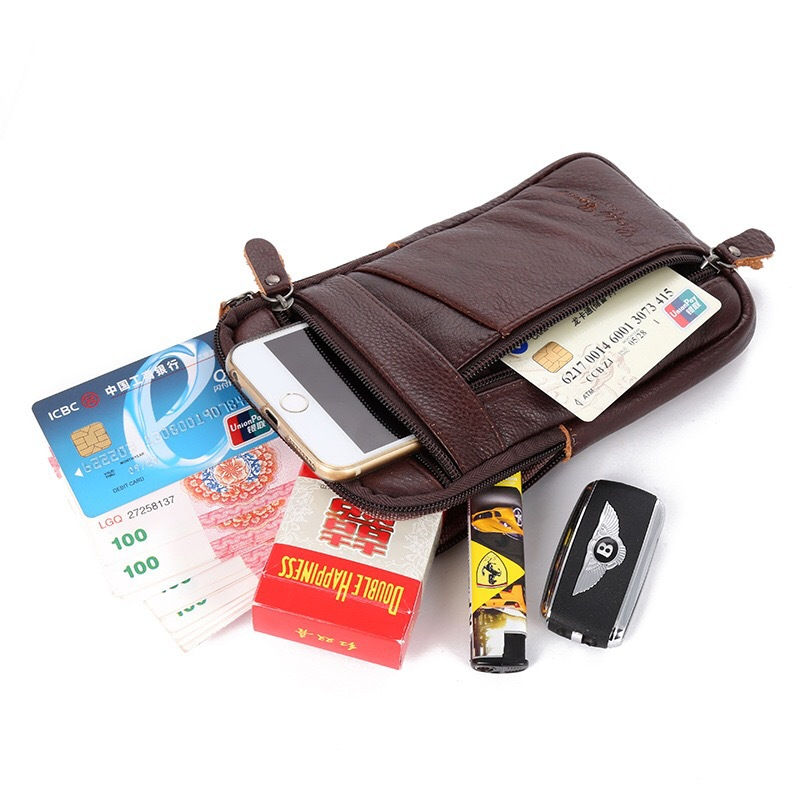 Men Luxury Genuine Leather Pho - Luxury Bags Quality review and price