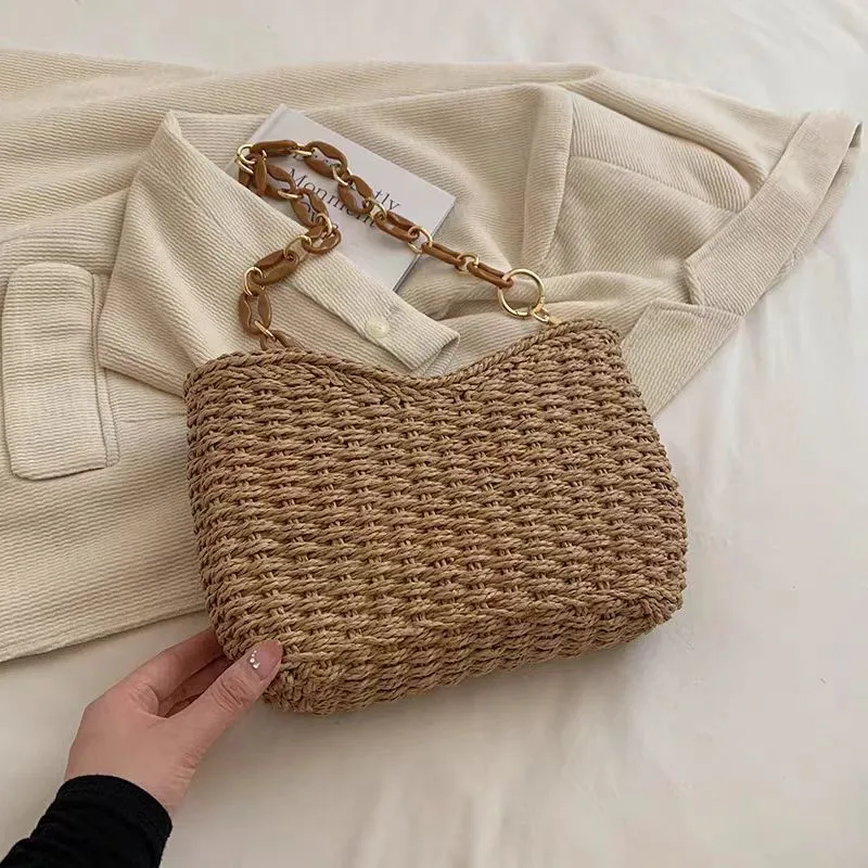 Straw Woven Shoulder Bag for W - Luxurious Bag review and price