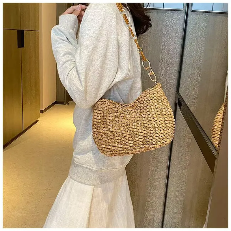 Straw Woven Shoulder Bag for W - Luxurious Bag review and price