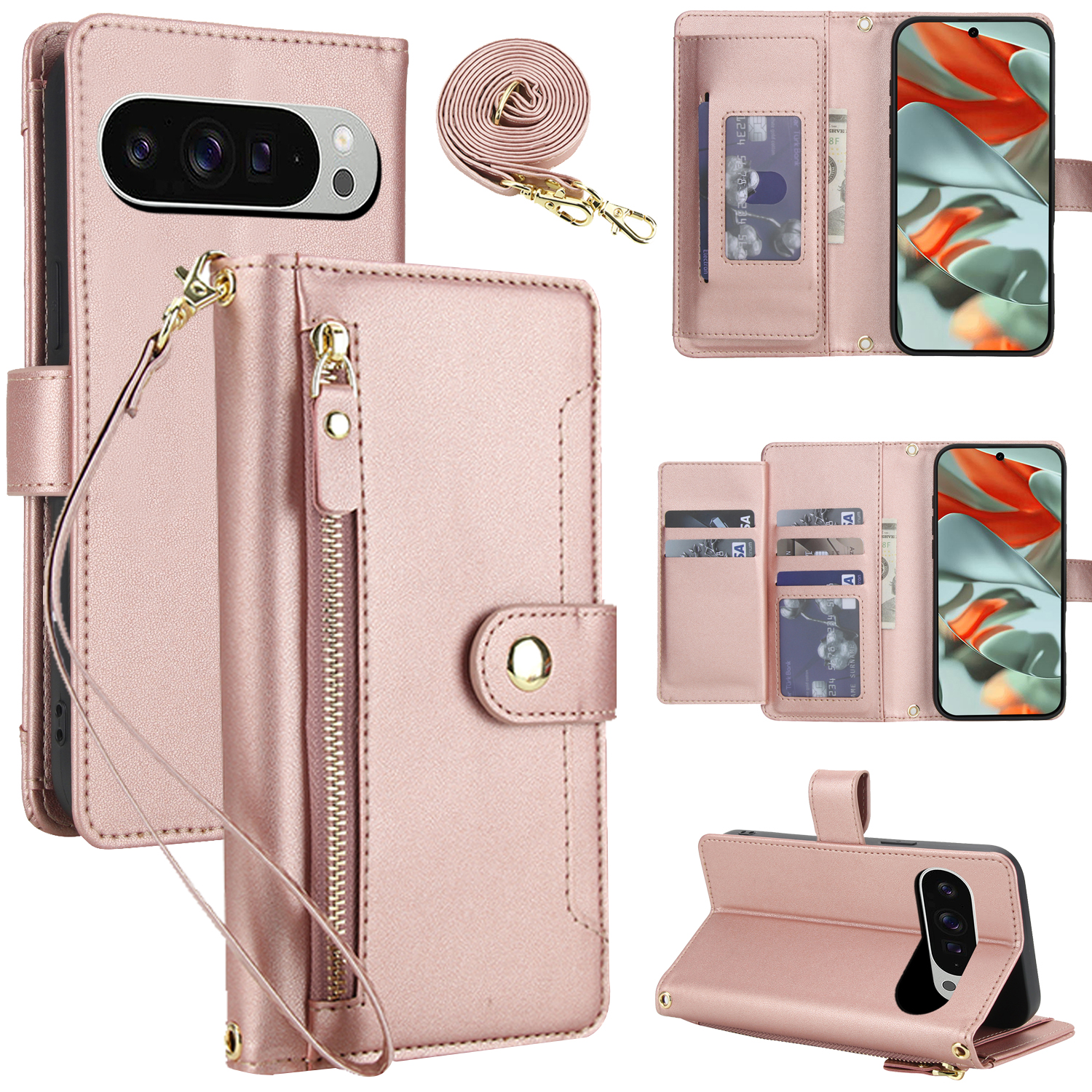 Crossbody Zipper Leather Walle - Luxurious Bag review and price