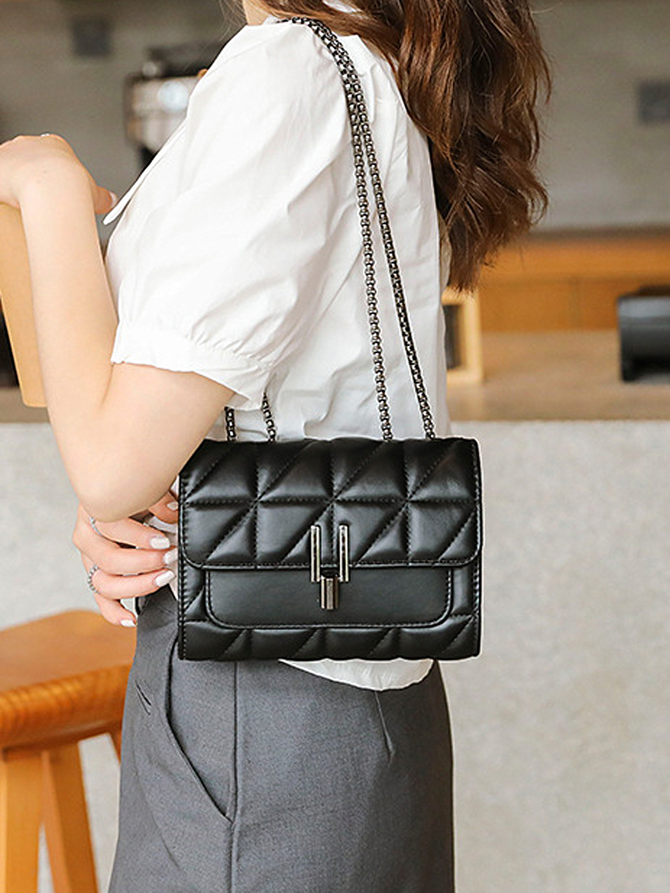 Classic Quilted Detail Square  - Women Luxury Bags Ysl review and price
