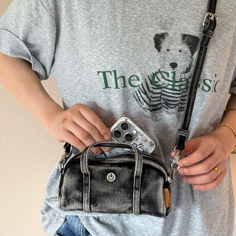 Korean Casual Mini Denim Box B - Luxury Bags Designer review and price