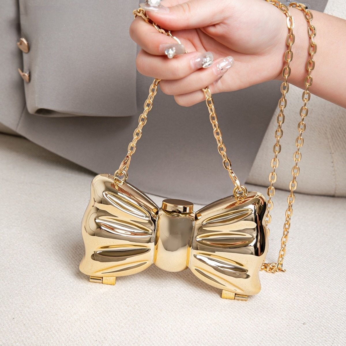 Luxury Fashion Metal Mini Hand - Luxury Bags Designer review and price